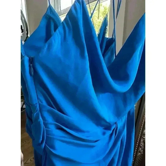 GAUGE81 Lapis Blue Shiroi Long Silk Dress NEW NWOT* - Picture 6 of 9